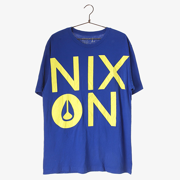 NIXON 닉콘 코튼 하프 티셔츠 / UNISEX L 빈티지원